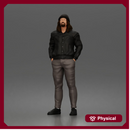 Casual Man Standing Confidently Wearing Jacket Pants Shoes And Beanie