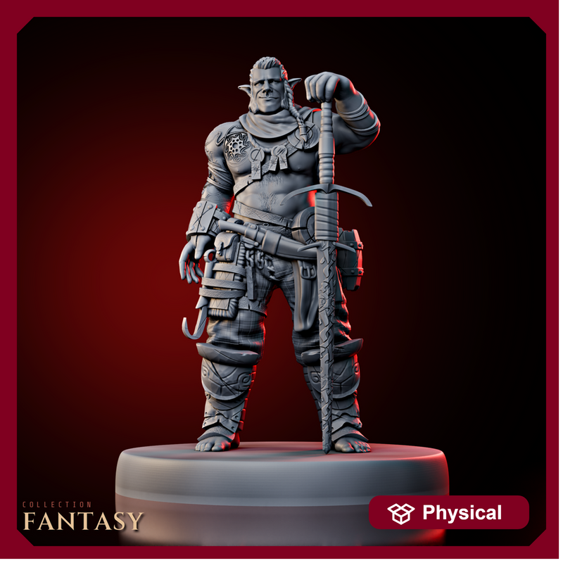 Half-Orc Swordsman - Only-Games