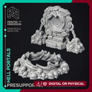 Hell Portals - Scatter Terrain - 3 Models - PRESUPPORTED - Hell Hath No Fury - 32mm Scale