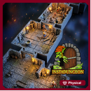 INSTADUNGEON™ Fantasy Expansion B1 - Narrow/Single Spaced - Tiles 1B-5B: gaming terrain tiles compatible with D&D, Pathfinder and more