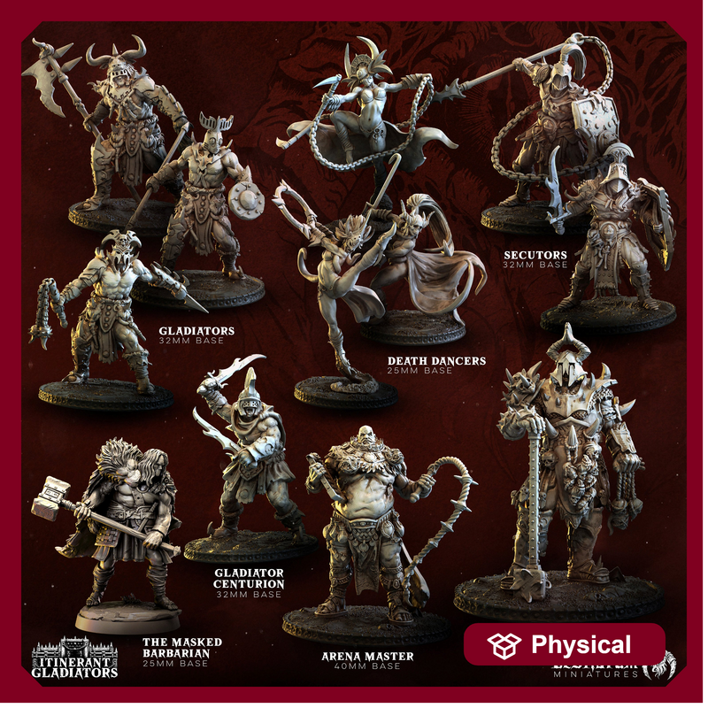 Grimdark Gladiators | Bestiarum | Wargaming DnD Miniatures