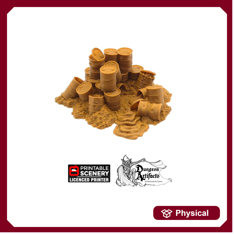 Toxic Waste Pile - Brave New Worlds - Printable Scenery Wasteworld Gaslands Terrain Scatter D&D DnD