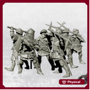 Men at arms with polearms