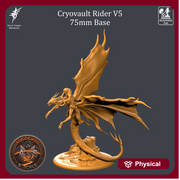 CRYOVAULT DRAGON RIDER - V5 -75mm Base - Only-Games