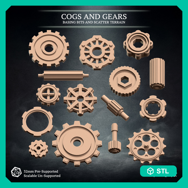 Cogs and Gears - Basing Bits and Scatter Terrain