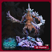 Triton - Character Race  | Resin Miniature | Dungeons and Dragons Miniatures | Pathfinder Miniatures | DnD 5e | Underwater | Triton Fighter - Only-Games