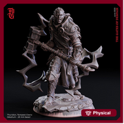 Tempest Cleric, Fighter, Paladin | 28mm, 32mm,54mm,75mm,100mm Scales | Player Character Mini | D&D 5e Pathfinder Figurine | Flesh of Gods - Only-Games
