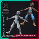 Lucky - Awakend Puppet - 2 Forms - PRESUPPROTED - 32mm scale