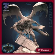 Dragonborn Winged Paladin with Sword | 28mm,32mm,54mm,75mm Scale |Resin Miniature | Dungeons and Dragons D&D 5e  | Pathfinder |Flesh of Gods - Only-Games