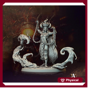 Human Female Sorcerer Warlock Cleric Necromancer | 28mm,32mm,54mm,75mm,100mm Scales| Dungeons and Dragons | Pathfinder | Archvillain Games - Only-Games