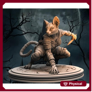 Female Tabaxi,Rogue, Swashbuckler, Werecat, Catfolk PC NPC | Also NSFW Topless |Unpainted Miniature 28mm,32mm,54mm,75mm,100mm Scales |DnD 5e - Only-Games