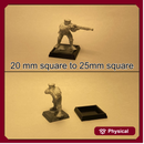20mm to 25mm Square Base adapters (set of 20)