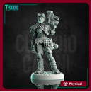 (0246) Female post apocalyptic warrior bounty hunter with a gun