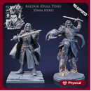 Baldur The Fighter - Idle and Action Pose