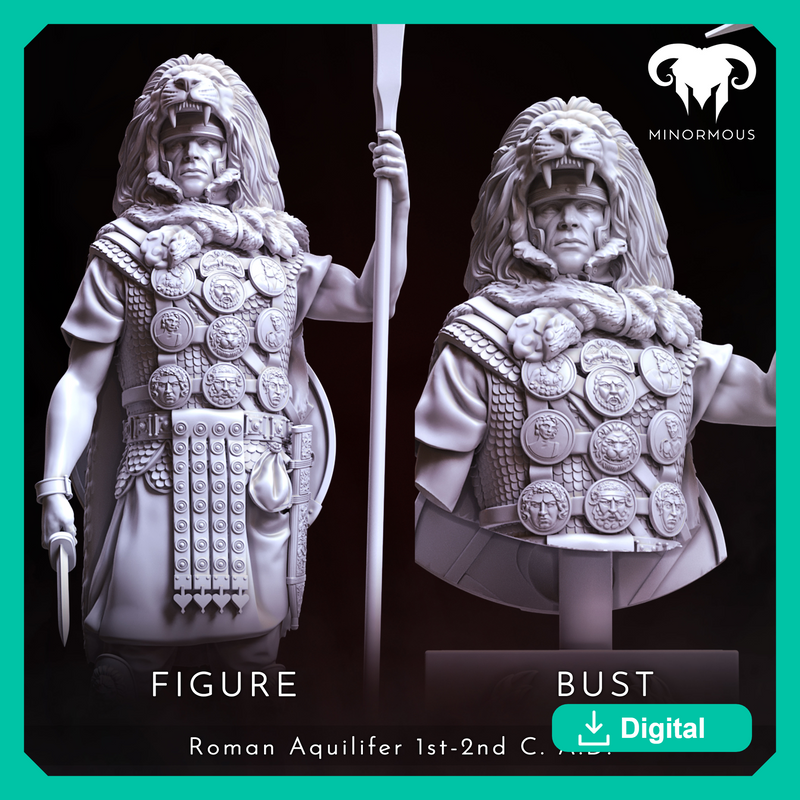 Bundle - Roman Aquilifer 1st-2nd C. A.D. Looking at the Battlefield!