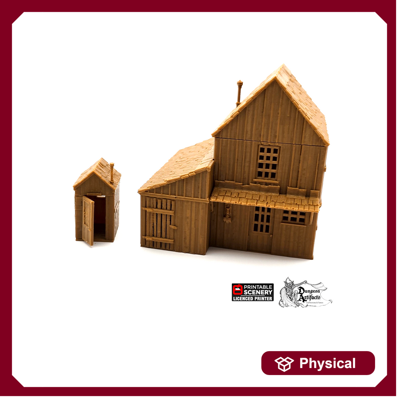 Miner's Shack - 15mm 28mm 32mm Time Warp Wargaming Terrain Scatter Western D&D, DnD