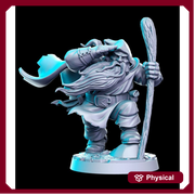 Fighter Adventurer Ranger Dwarf Miniatures| Dungeons and Dragons | 28mm, 32mm, 75mm Scales| Pathfinder | Resin Figure for Painting | - Only-Games