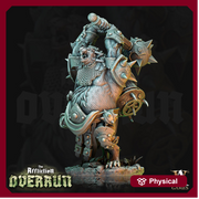 Wererat in Heavy Armor w/ Mace | Unpainted  Resin Miniature | Dungeons and Dragons 5e | 28mm,32mm,75mm Scales | Pathfinder ratfolk |D&D - Only-Games