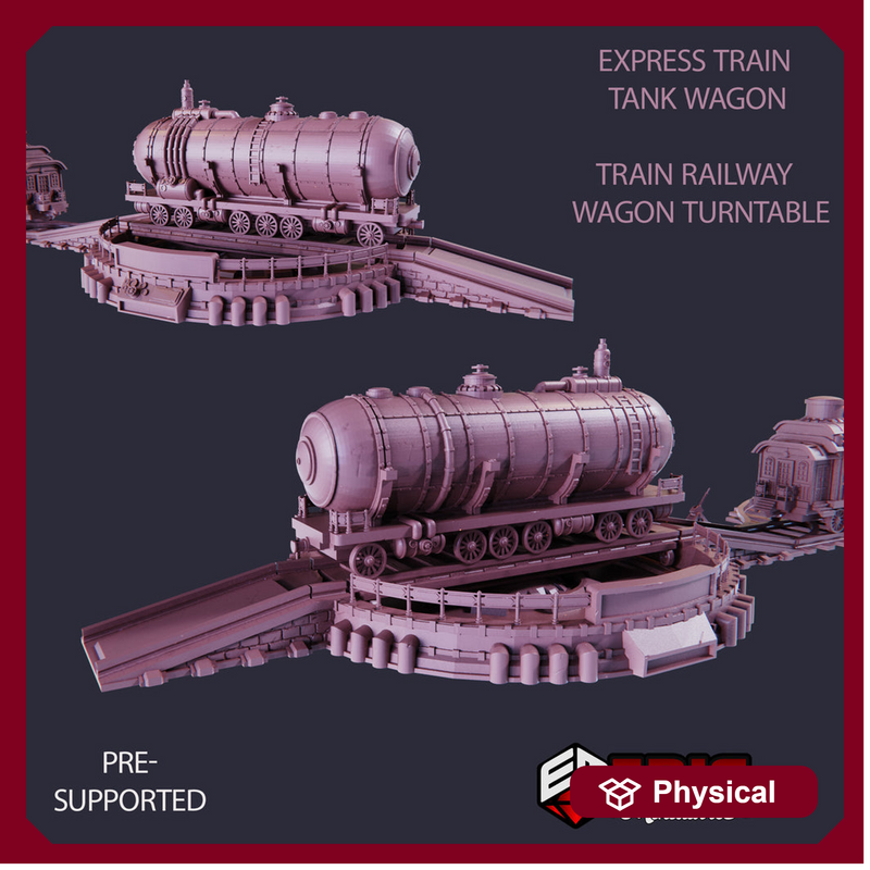 Express Train Tank Wagon & Railway - Only-Games