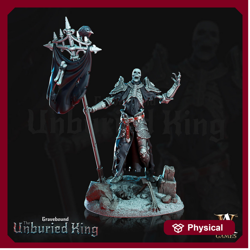 Undead Knight, Death Knight, Undead Paladin | 28mm, 32mm, 54mm ,75mm Scale | Dungeons and Dragons Miniatures | Pathfinder| Archvillain games - Only-Games