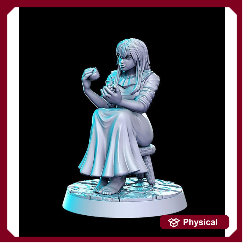 Pinup Sexy Female Peasant NPC | 28mm Scale | 32mm Scale Miniature | 75mm Scale | -Dungeons and Dragons - D&D 5e -  Pathfinder | RN Estudio - Only-Games