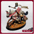"Flaín", Veteran Knight and Leader of Calatrava, on horse