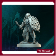 Sci-Fi Miniature Space Knight, Hellas Black Hoplites | 5 Sizes /Scales | Resin Mini - Only-Games