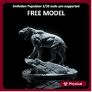 Smilodon Populator roaring 1-35 scale