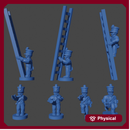6mm French Napoleonic Infantry with Ladders (1808-13) (8 figures) NAP-FR-1