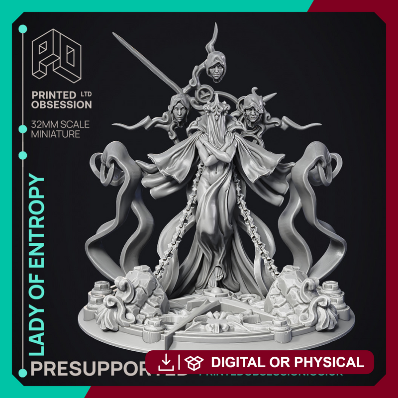 Lady of Entropy - Boss Encounter - PRESUPPORTED - 100 mm - 32mm Scale
