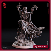 Undead Bard Wraith Ghost Incorporeal Undead Lich Monster Miniature | 28mm,32mm,54mm,75mm,100mm Scale | Figurine D&D 5e | Flesh of Gods - Only-Games