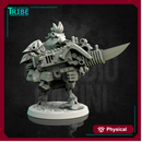 (0148) Male post apocalyptic mutant boar with rifle