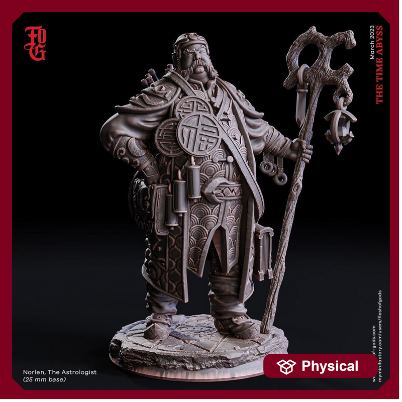 Wizard, Warlock, Sorcerer | 28mm, 32mm,54mm, 75mm, 100mm Scale Resin Miniature | Dungeons and Dragons | Flesh of Gods - Only-Games