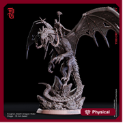 Ancient Gargantuan Dragon with Rider | Resin Miniature | 28mm, 32mm Scales | Dragon Queen | Dungeons and Dragons| Flesh of Gods - Only-Games