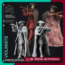 Violinists - Lady of Pox - PRESUPPORTED - 32mm scale