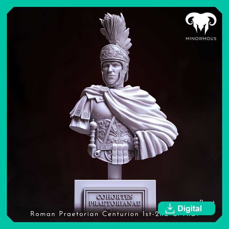 Bust - Roman Praetorian Centurion 1st-2nd C. A.D. In Charge!