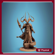 Greater Devil -Horned Devil, Herald Daemon Lord | 4 sizes: 40mm,50mm,60mm,75mm Base | Out of the Abyss |Dungeons & Dragons 5e | TPG Wargames - Only-Games