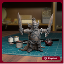 Halfling Fighter - Fantasy DND Miniatures - TytanTroll Miniatures