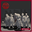 Print of the Dead - Drop 004 - Full Set of 6 printed in Grey Resin - City Streets - Urban Collapse