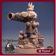 Dwarf Fighter Gunslinger Artificer Artillerist | Dand Dragons|28mm,32mm,54mm,75mm,100mm Scale|Pathfinder Painting|Daybreak Miniatures - Only-Games