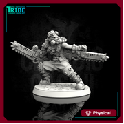 (0105) Male post-apocalyptic sci-fi warrior with chainsaws (0105) - Only-Games