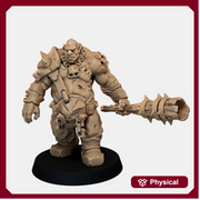Ogre Crusher Resin Miniature - Spiked Club Option 1 - "The Ogre Wars" - Only-Games