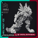 Hell Wolf - Ice - PRESUPPORTED - Hell Hath No Fury - Scale 32mm