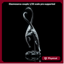Elasmosaurus couple 1-35 scale marine reptile