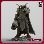 Oathbreaker Paladin, Fighter Battlemaster Maul PC / NPC, DnD 5e Unpainted Mini| 28mm, 32mm,54mm,75mm,100mm Scales | Dungeons & Dragons - Only-Games