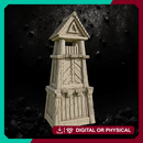 Wood Watchtower 3 - Fantasy Fortification STL, DnD & Wargaming Scenery