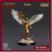Female Valkyrie Angel Celestial Paladin of Vengeance | 28mm, 32mm, 75mm Scales | Dungeons and Dragons 5e | Pathfinder | Archvillain Games - Only-Games