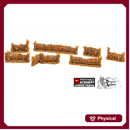 Ramshackle Fence - Cities of Ramshackle and Ruin - Printable Scenery - Terrain, Wargaming, D&D, DnD