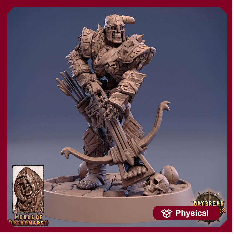 Skeleton Lord with Crossbow | Undead | D and D| 28mm, 32mm, 54mm, 75mm,100mm | Pathfinder | Figure for Painting| Daybreak - Only-Games