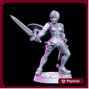 Cleto - Female knight - 32mm - DnD